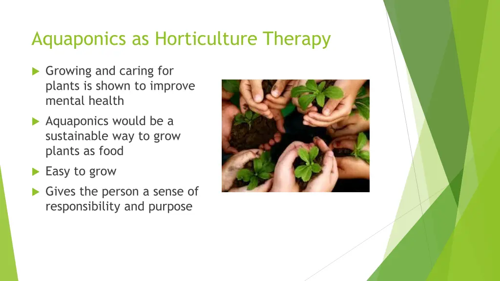 aquaponics as horticulture therapy