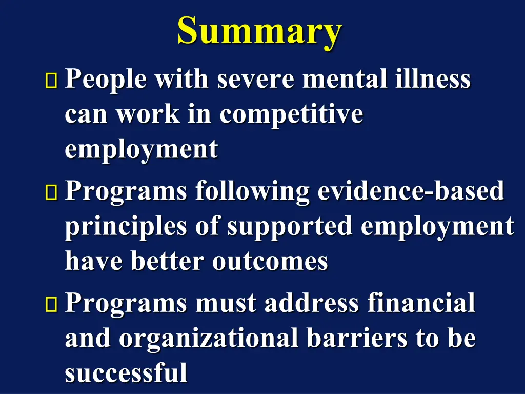 summary