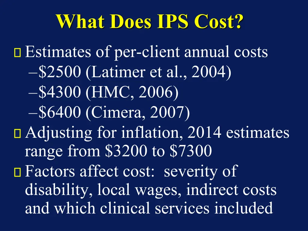 what does ips cost