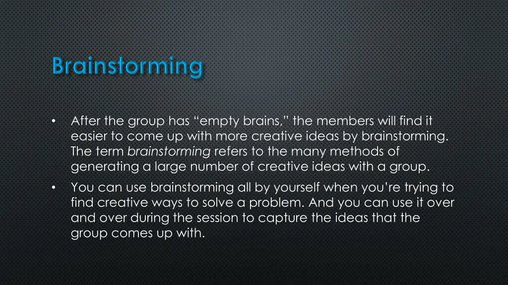 after the group has empty brains the members will