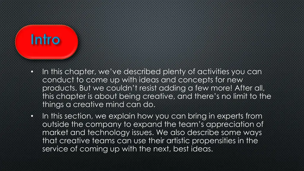 in this chapter we ve described plenty