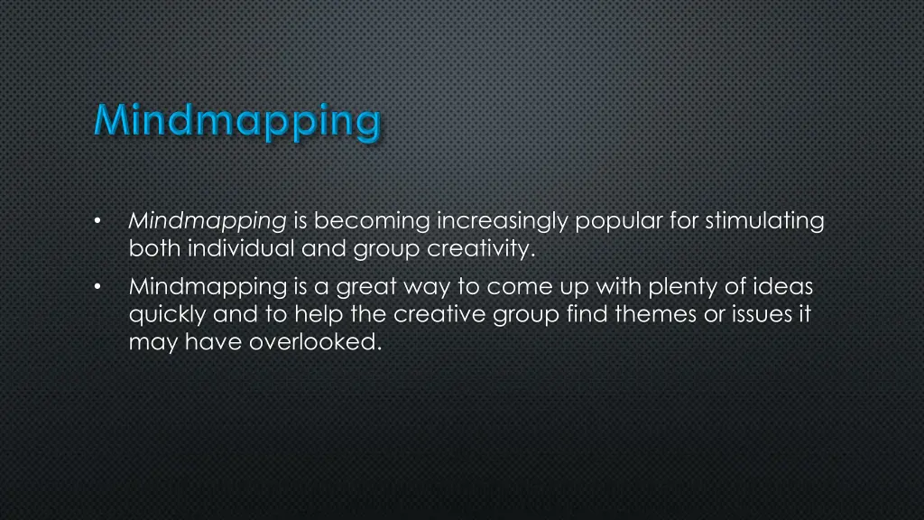 mindmapping is becoming increasingly popular
