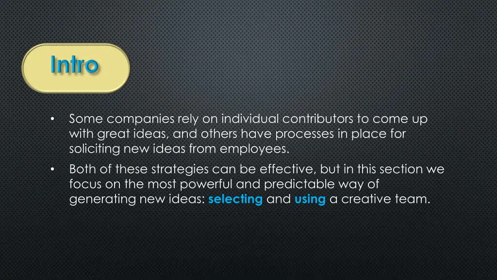 some companies rely on individual contributors