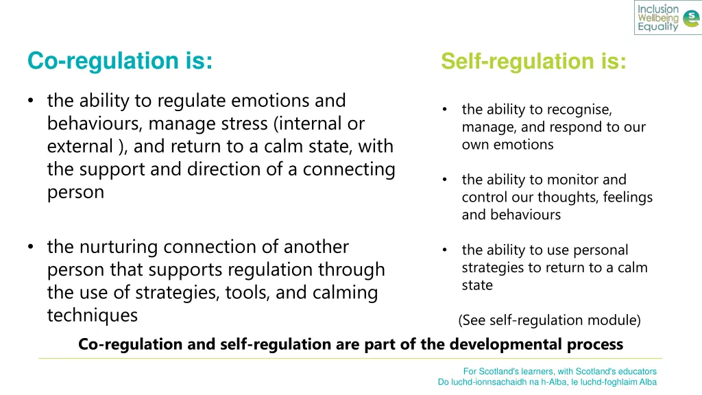 co regulation is