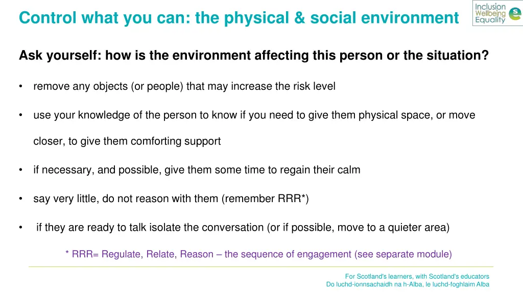 control what you can the physical social