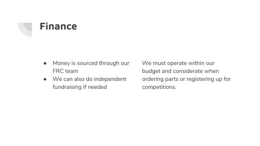 finance