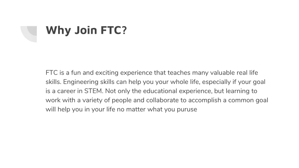 why join ftc