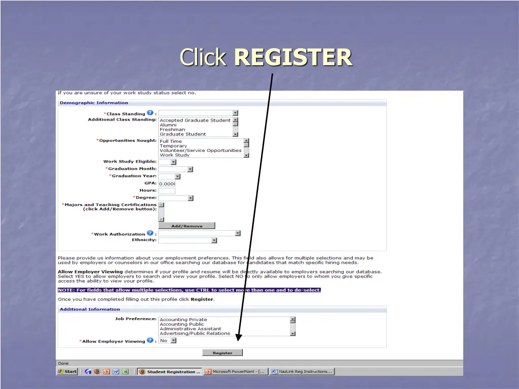 click register