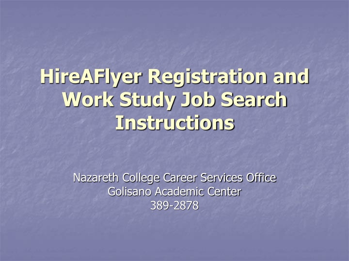 hireaflyer registration and work study job search