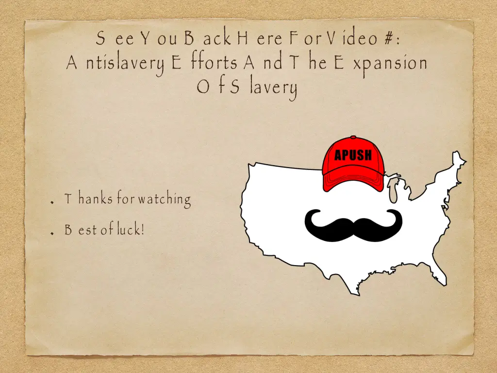 s ee y ou b ack h ere f or v ideo a ntislavery