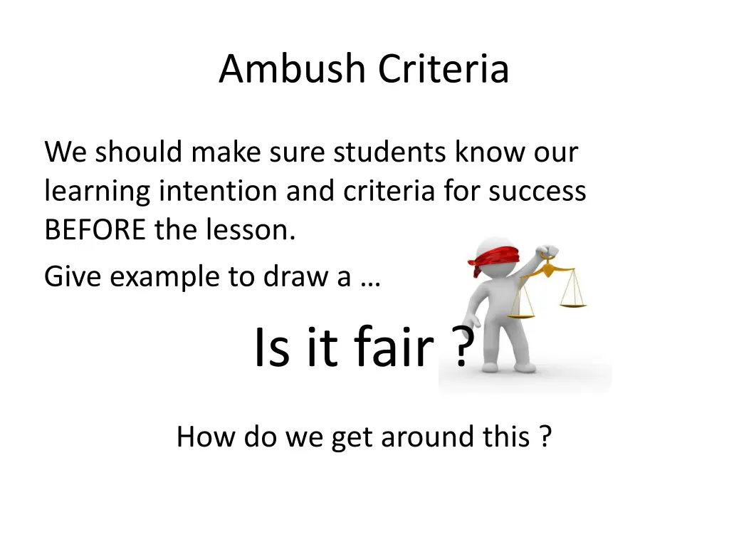 ambush criteria