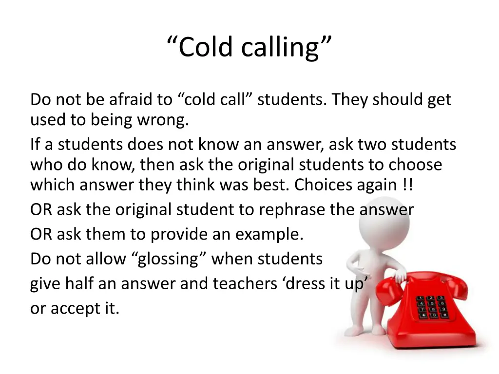 cold calling