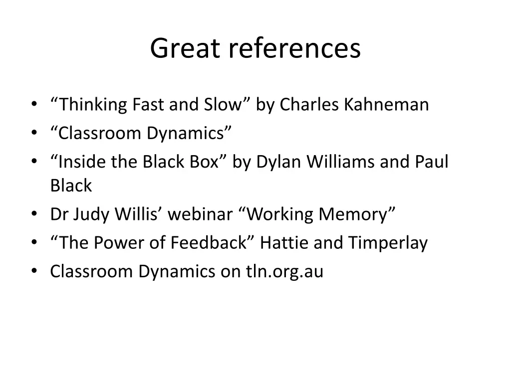 great references