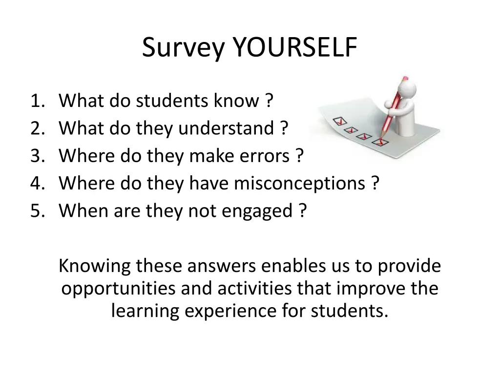 survey yourself