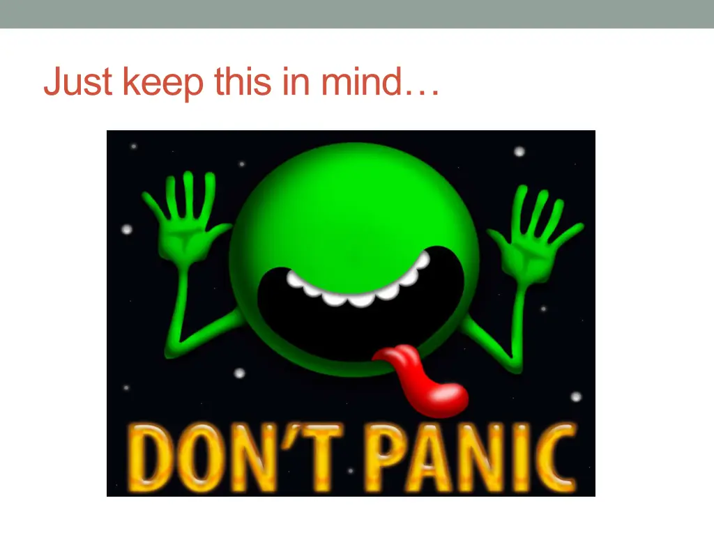 just keep this in mind