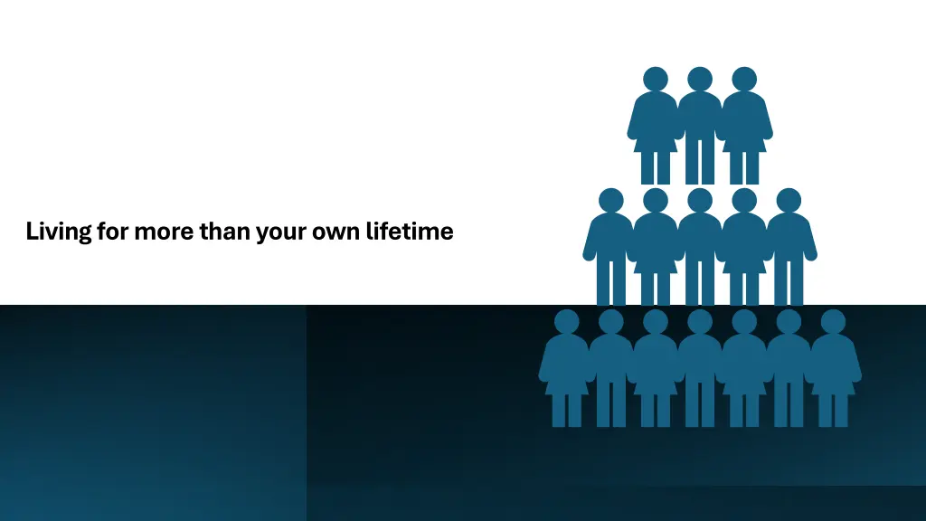 living for more than your own lifetime