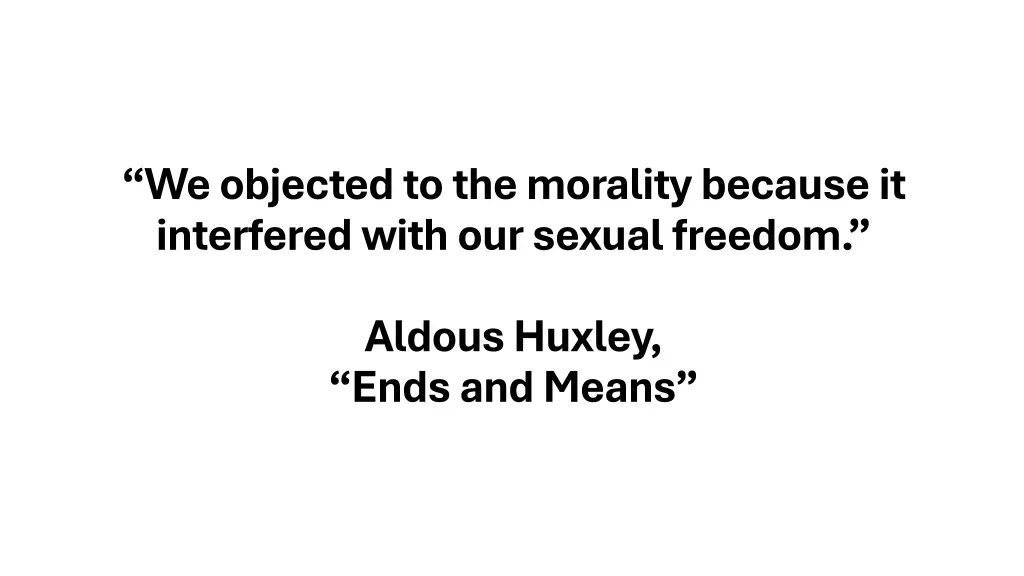 we objected to the morality because it interfered