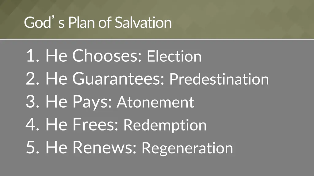 god s plan of salvation
