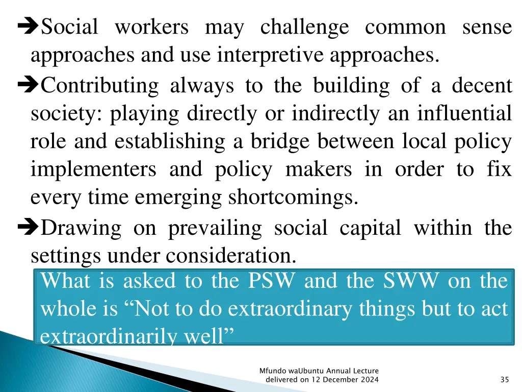 social workers may challenge common sense