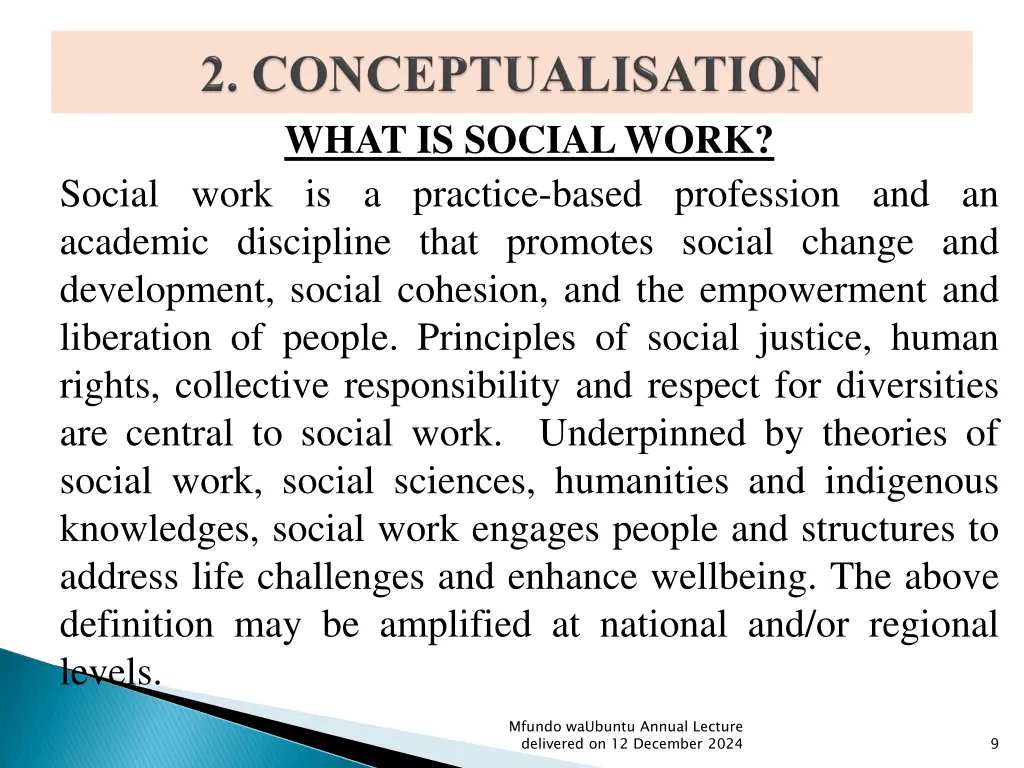 what is social work