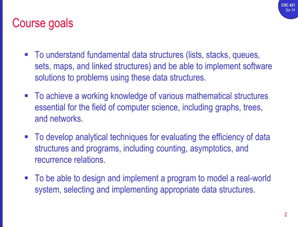csc 421 spr 24 1