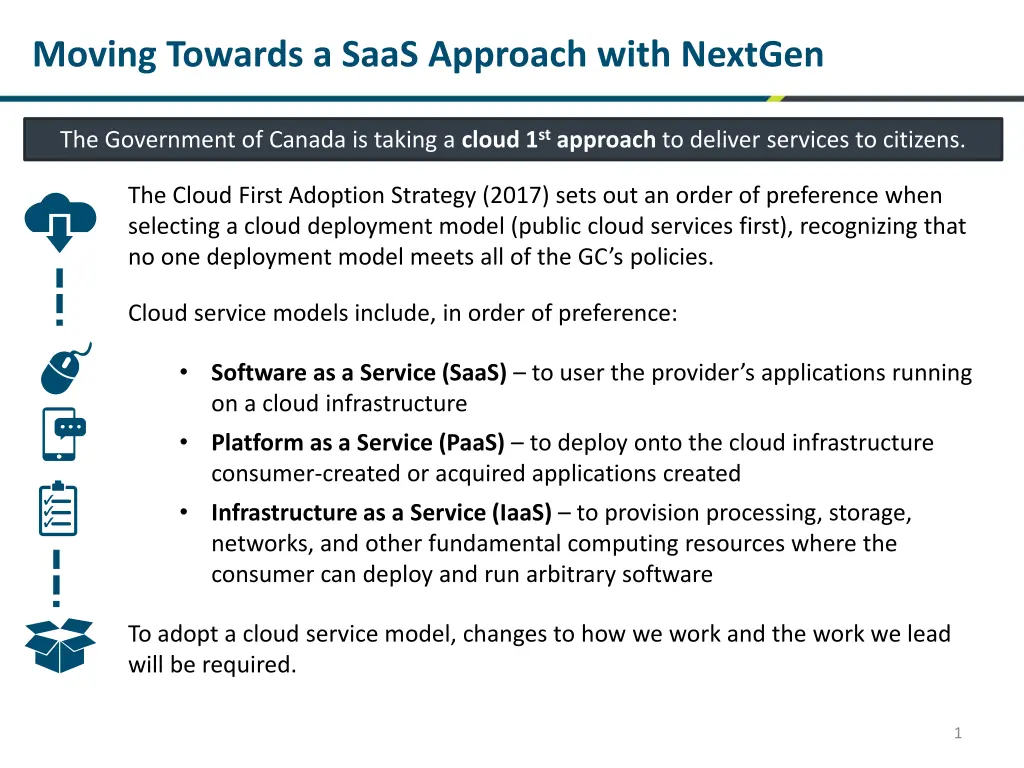 moving towards a saas approach with nextgen