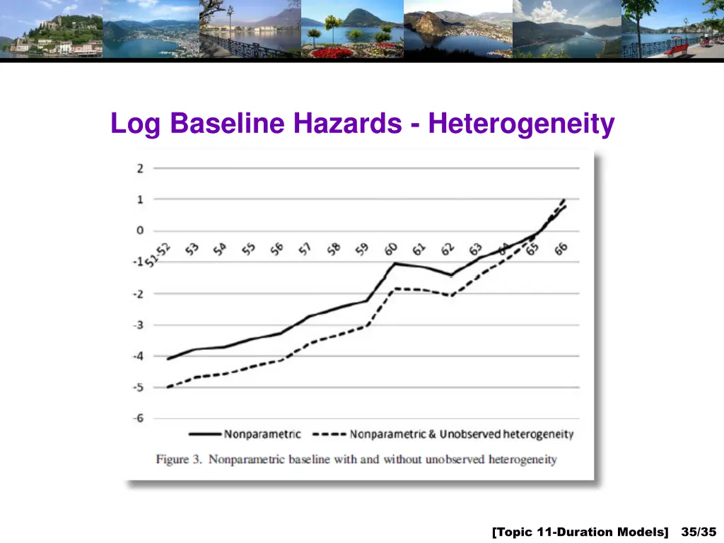 log baseline hazards heterogeneity