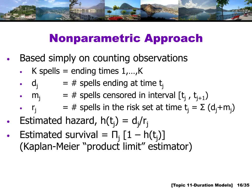 nonparametric approach