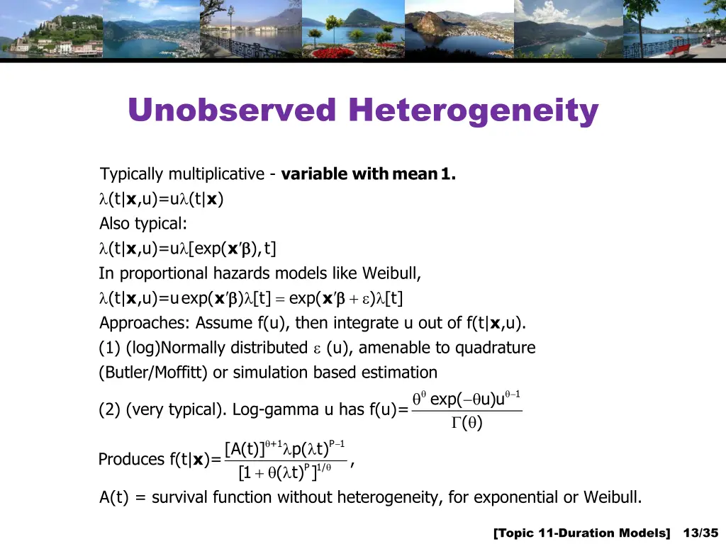 unobserved heterogeneity