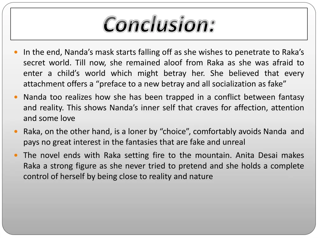 conclusion
