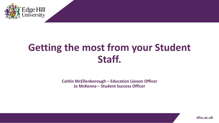 getting the most from your student staff