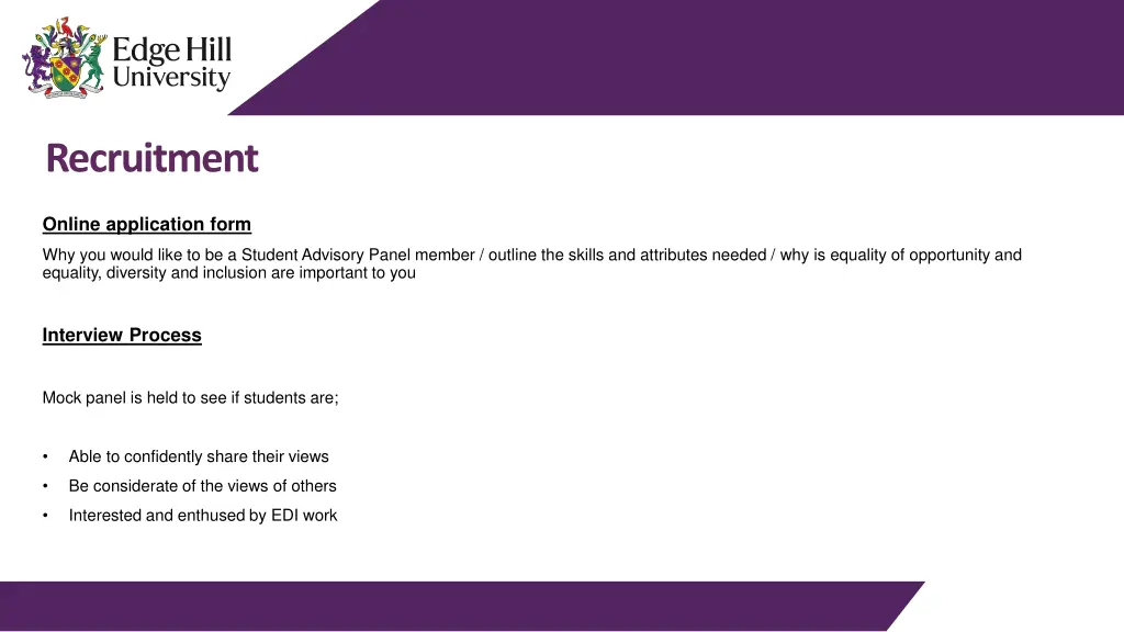 recruitment
