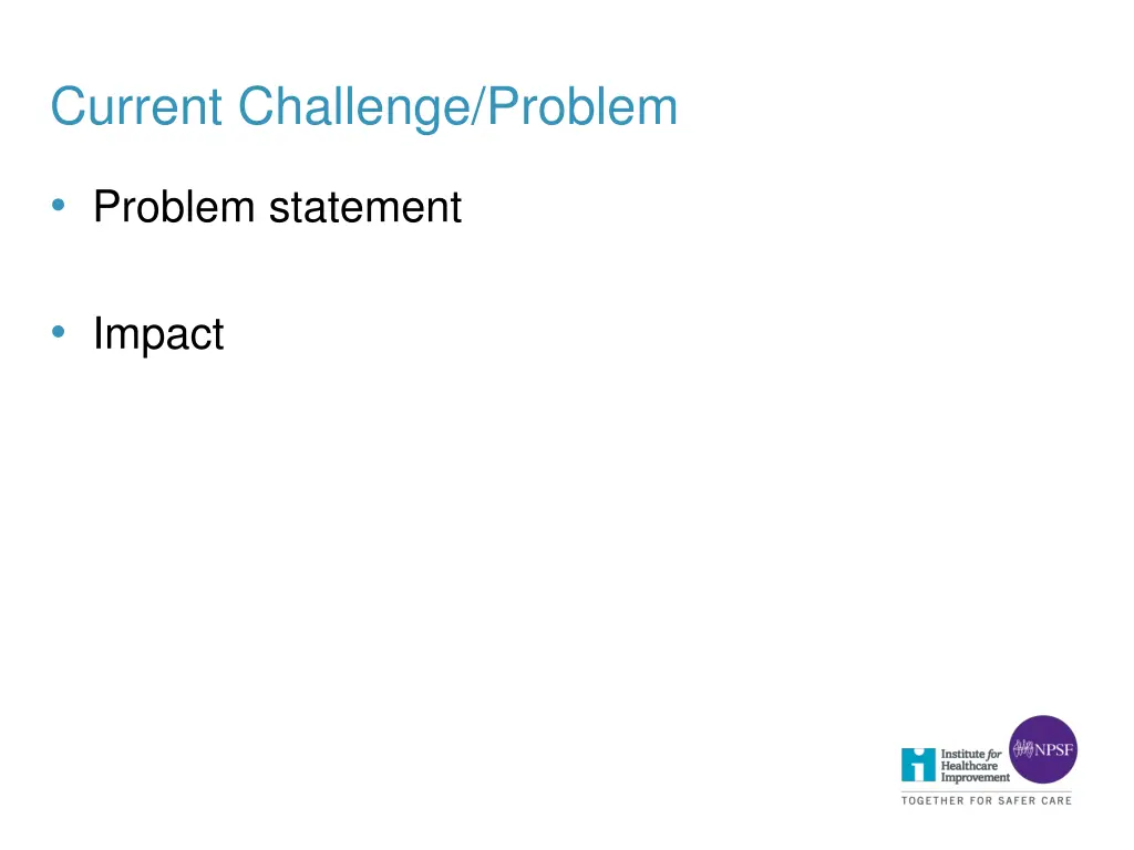 current challenge problem