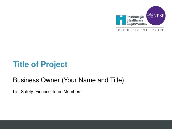 title of project