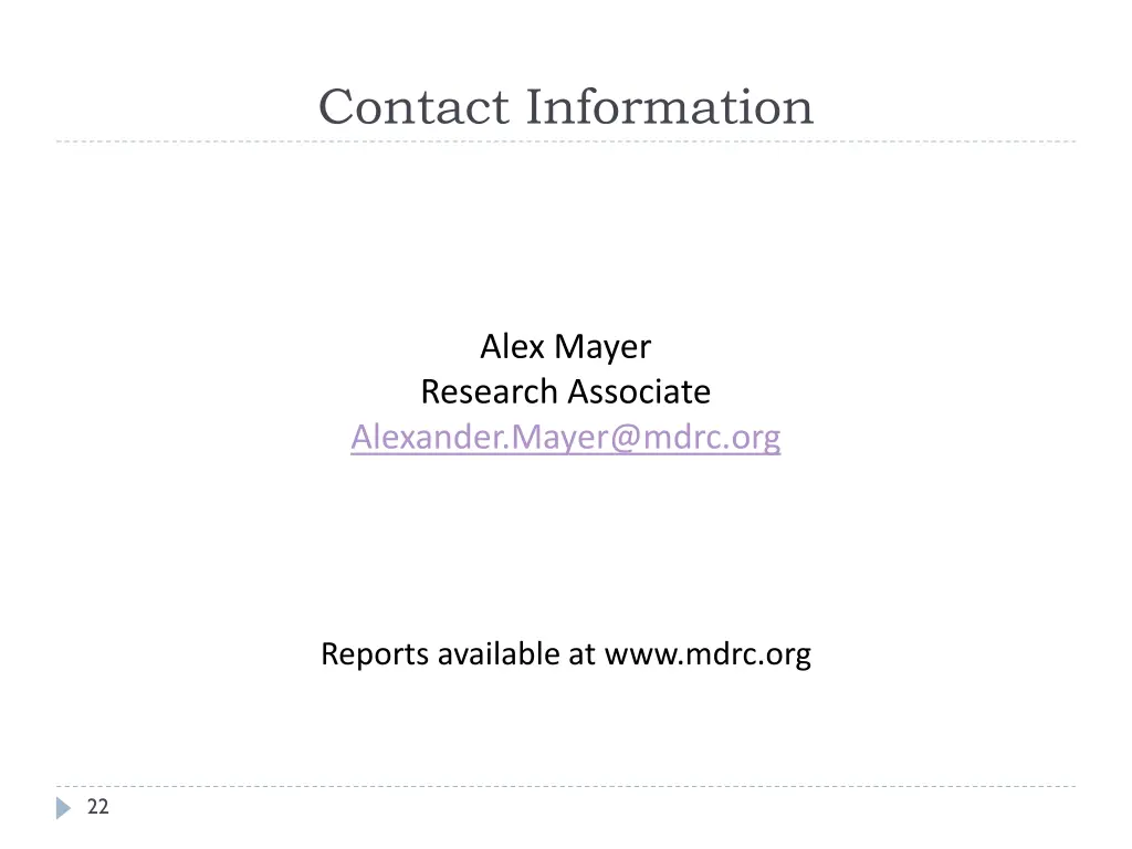 contact information