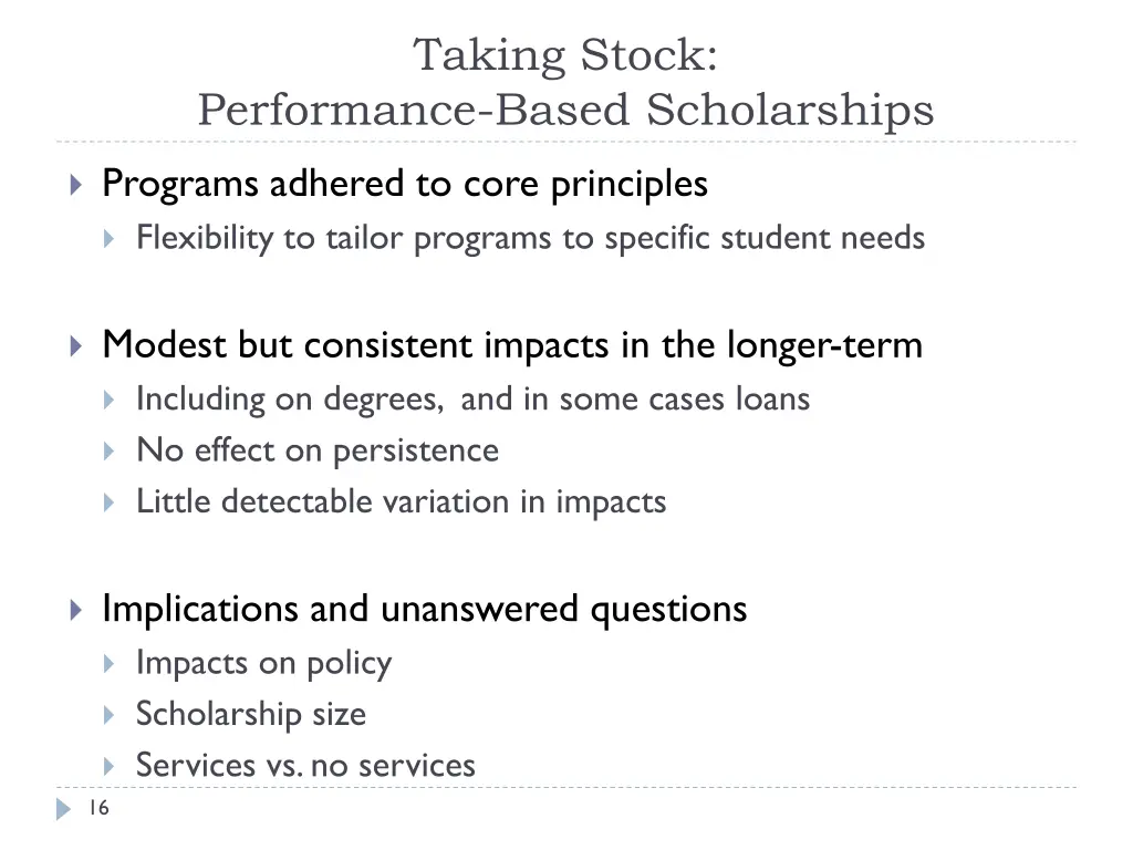 taking stock