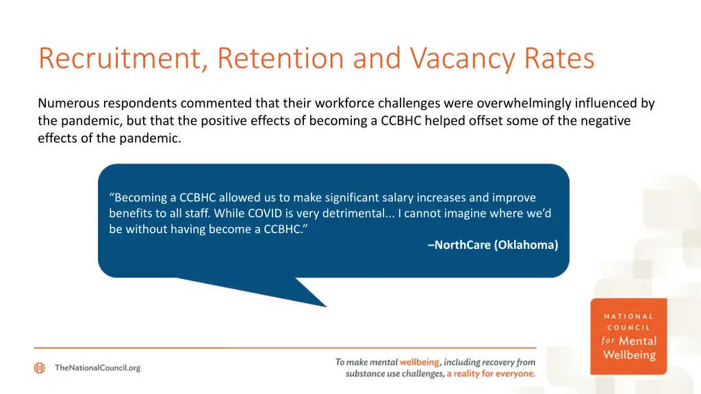 recruitment retention and vacancy rates