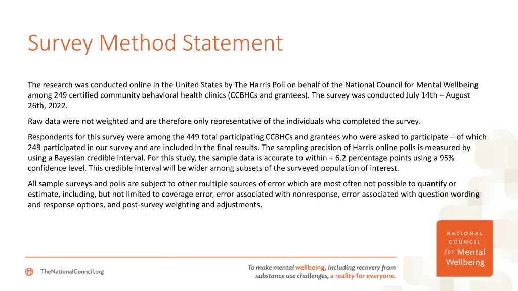 survey method statement
