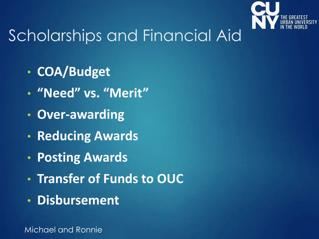 scholarships and financial aid 1