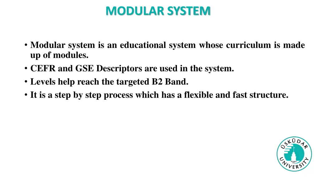 modular system