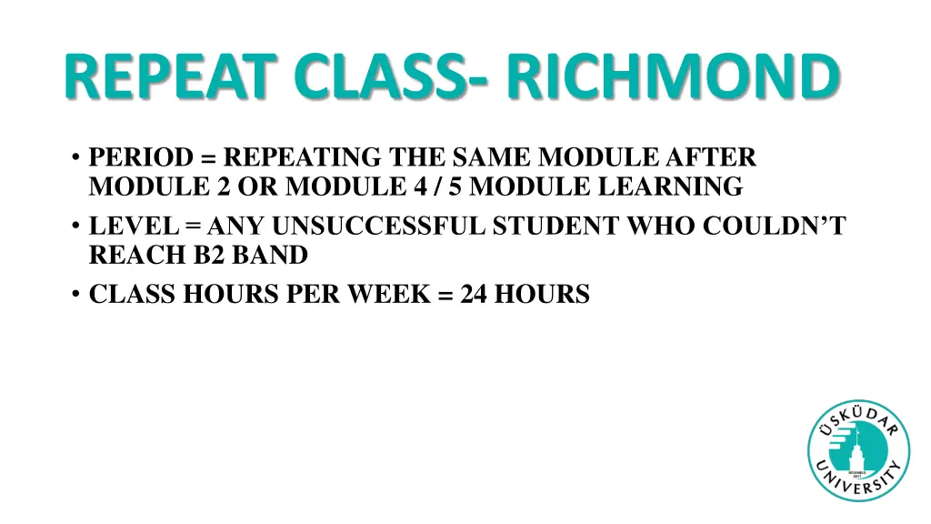 repeat class richmond
