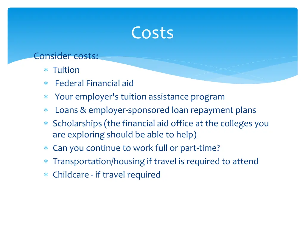 costs