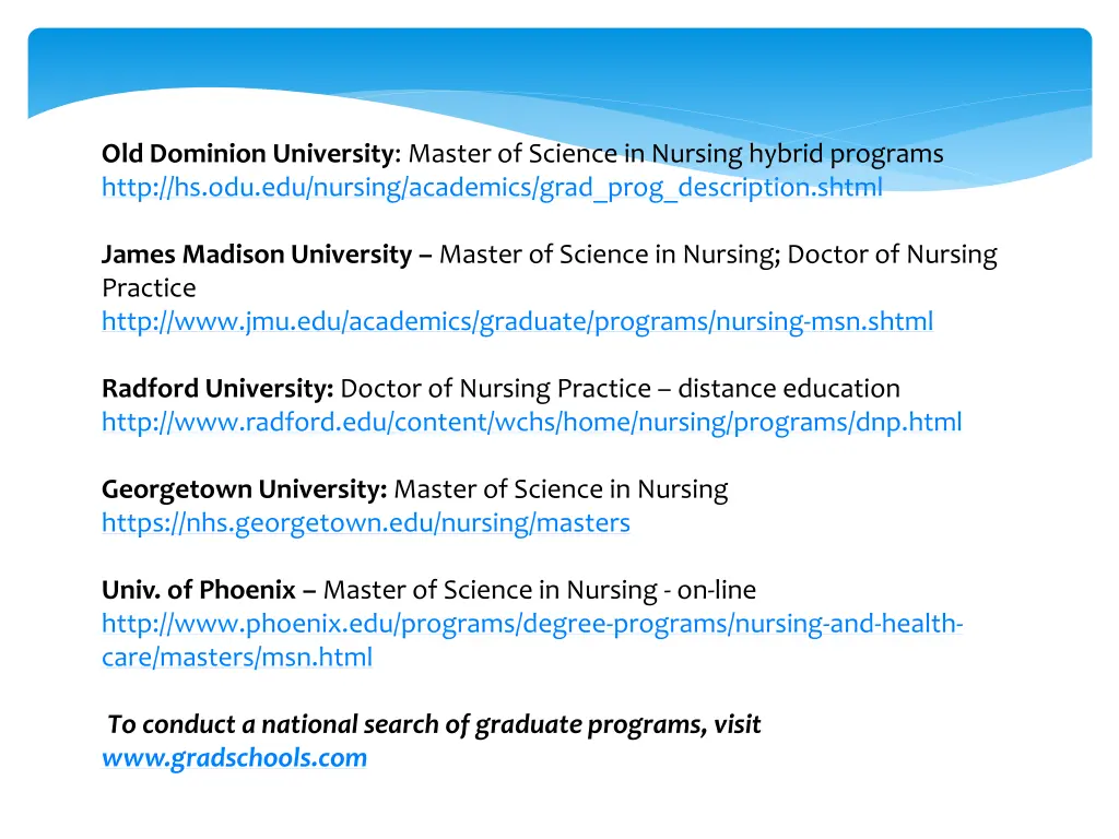 old dominion university master of science
