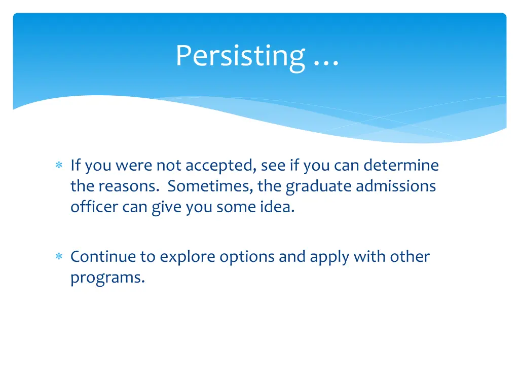 persisting