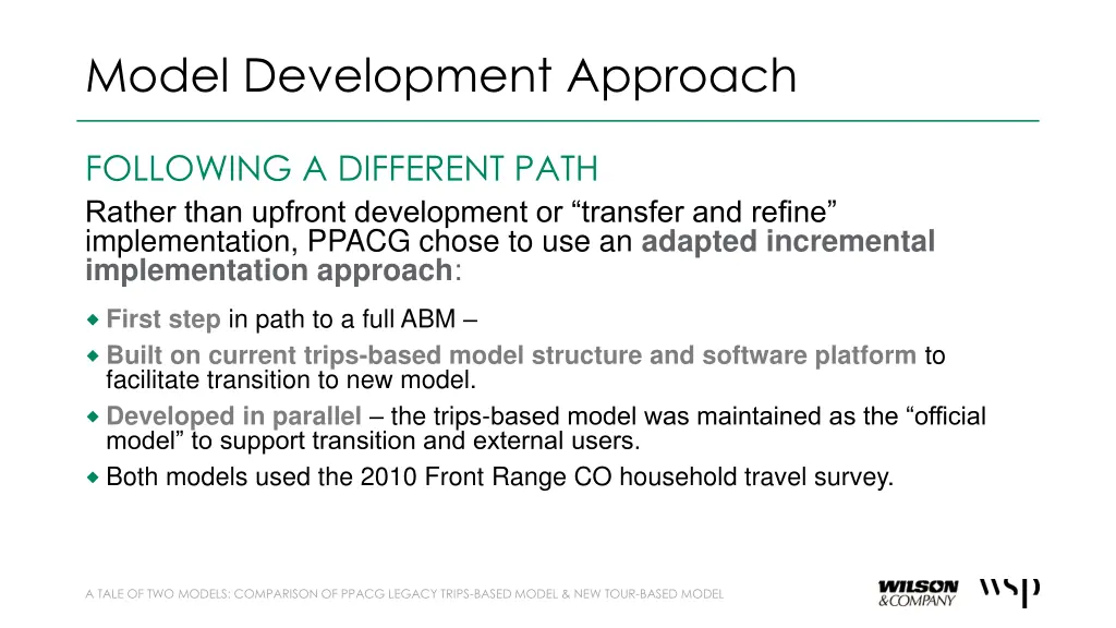 model development approach