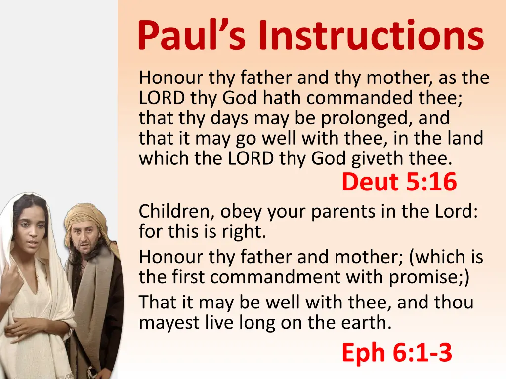 paul s instructions