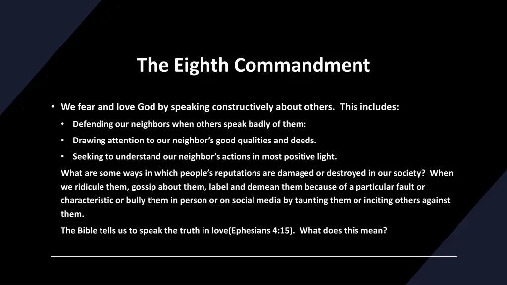 the eighth commandment 1