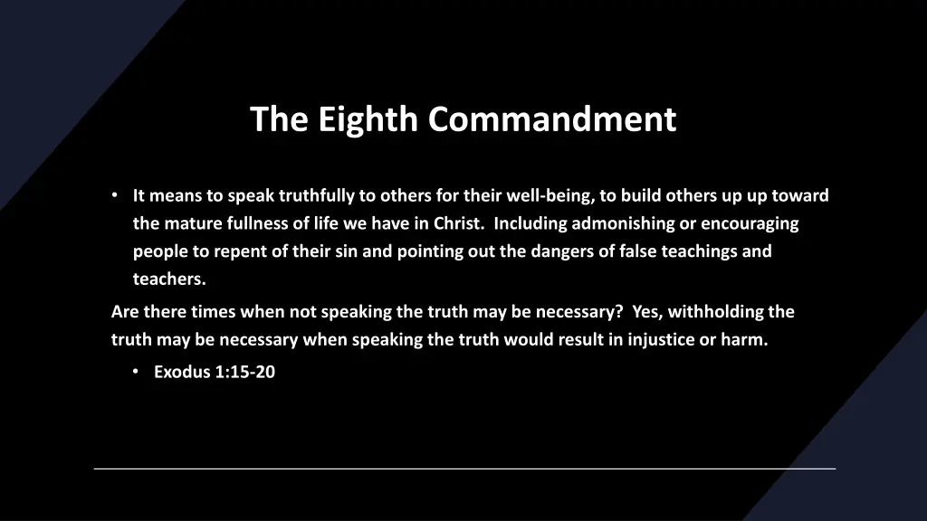 the eighth commandment 2