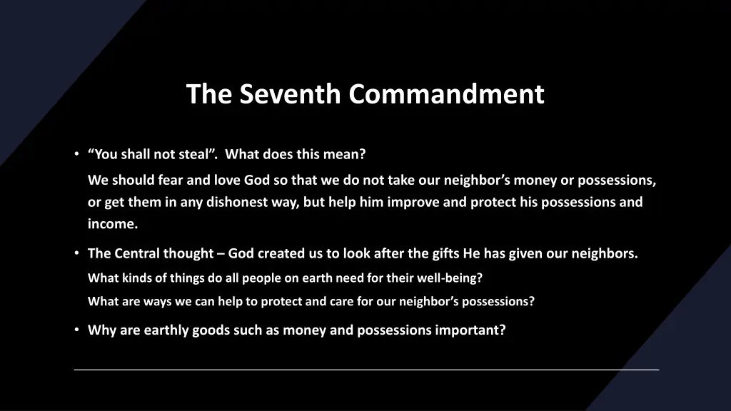 the seventh commandment 1