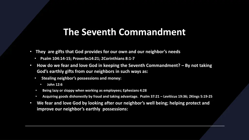 the seventh commandment 2